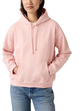 Levis Everyday Kapuzenpullover in Rosa für Damen