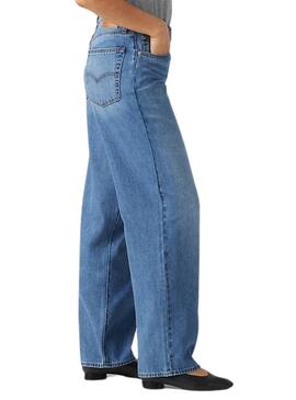 Levis Baggy Dad Jeans in Blau für Damen