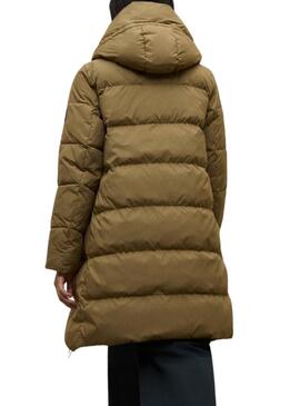 Ecoalf gesteppter Mantel Manlie in Braun für Damen