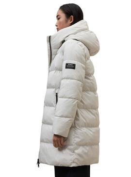 Ecoalf gepolsterter Mantel Manlie in Weiß für Damen