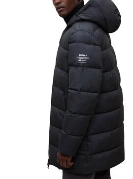 Gepolsterte Ecoalf Vintage Jacke in Dunkelgrau für Herren.