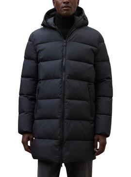 Gepolsterte Ecoalf Vintage Jacke in Dunkelgrau für Herren.