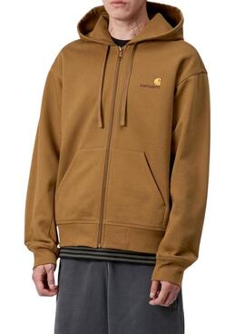 Kapuzenpullover Carhartt mit Reißverschluss in Braun für Herren