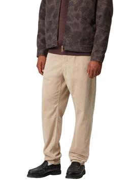 Hose Carhartt Newel Kord beige für Herren