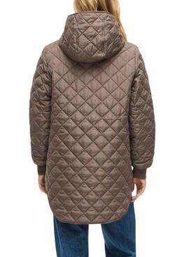 Gefütterter Mantel Vila Vitate in Braun für Damen