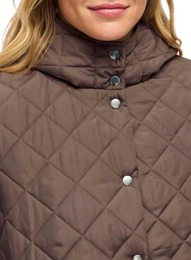 Gefütterter Mantel Vila Vitate in Braun für Damen