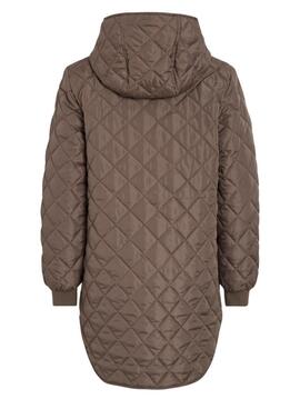 Gefütterter Mantel Vila Vitate in Braun für Damen