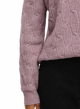 Vila Vilassia lila Pullover für Damen