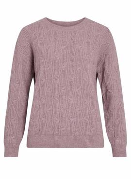 Vila Vilassia lila Pullover für Damen