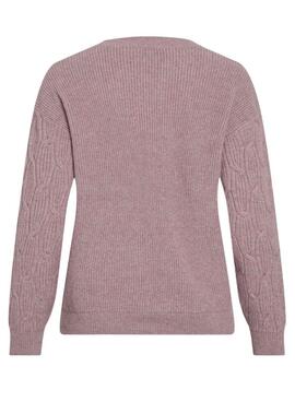 Vila Vilassia lila Pullover für Damen