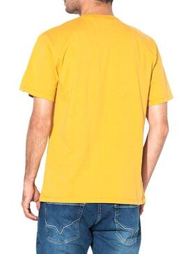 T-Shirt Pepe Jeans Willis Gelb Für Herren