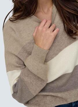 Pullover Only Latia grau für Damen