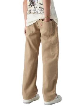 Levis 555 Carpenter Hose beige für Kinder.