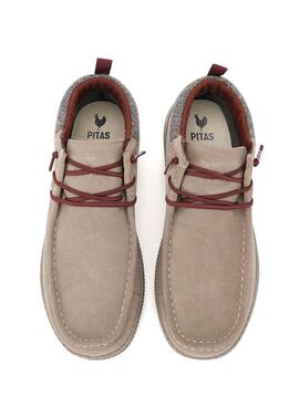 Stiefeletten Walkin Pitas Bob beige für Herren