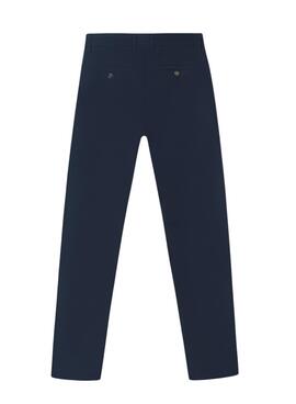 Chinesische Hose Silbon Casual in Marineblau für Herren.