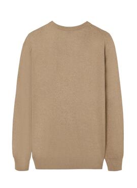 Pullover Silbon Basic Beige für Herren