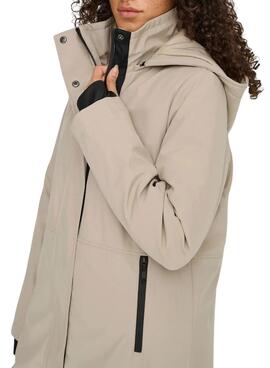 Parka Only Kara in Beige für Damen