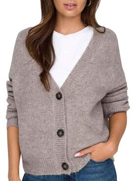 Strickjacke Only Zoey in Lila für Damen