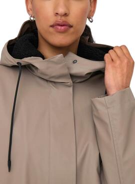 Regenmantel Only Onlelisa Kamel für Damen