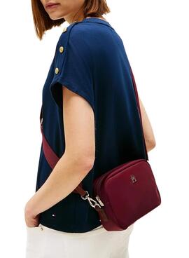Umhängetasche Tommy Hilfiger Popette Nylon Bordeaux für Damen