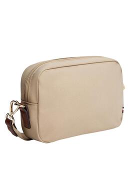 Tasche Tommy Hilfiger Popette aus beigem Nylon für Damen