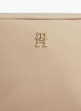 Tasche Tommy Hilfiger Popette aus beigem Nylon für Damen