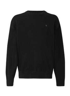 Schwarz Calvin Klein Ez Baumwolltrikot für Herren