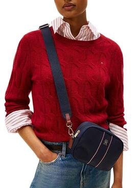 Umhängetasche Tommy Hilfiger Popette Corp in Marineblau für Damen.