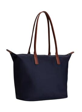 Handtasche Tote Tommy Hilfiger Popette Corp in Marineblau für Damen.