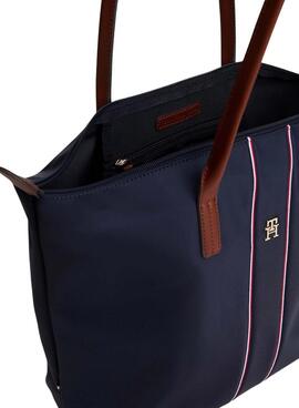 Handtasche Tote Tommy Hilfiger Popette Corp in Marineblau für Damen.