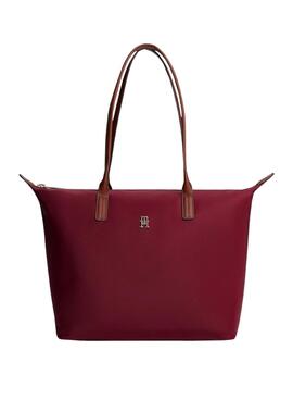 Tommy Hilfiger Popette Handtasche in Granatrot für Frauen.