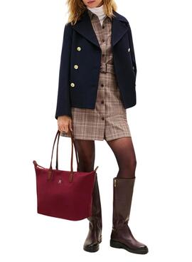 Tommy Hilfiger Popette Handtasche in Granatrot für Frauen.