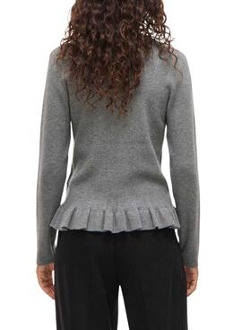 Vila Vinorthy grauer Pullover für Damen
