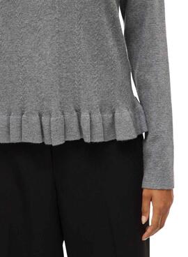 Vila Vinorthy grauer Pullover für Damen