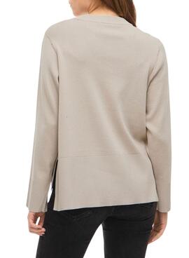 Vila Viostria beige Pullover für Damen