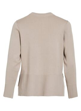 Vila Viostria beige Pullover für Damen