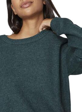 Grünes Vila Viril Pullover für Damen
