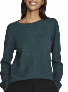 Grünes Vila Viril Pullover für Damen