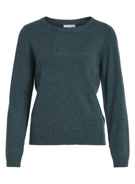 Grünes Vila Viril Pullover für Damen