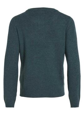 Grünes Vila Viril Pullover für Damen