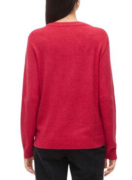 Rotes Vila Viril Pullover für Damen