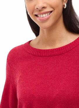Rotes Vila Viril Pullover für Damen