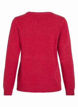 Rotes Vila Viril Pullover für Damen