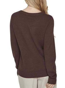 Braunes Vila Viril Trikot für Damen.