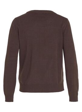 Braunes Vila Viril Trikot für Damen.