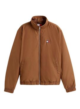 Tommy Jeans Gesteppte braune Jacke für Herren
