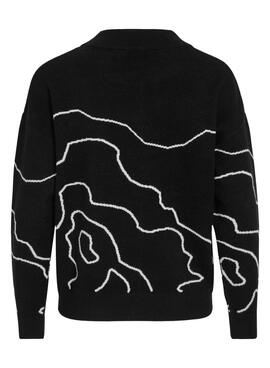 Vila Vitif schwarzer Pullover für Damen