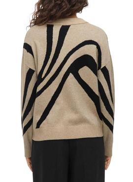 Vila Vitif beige Pullover für Damen