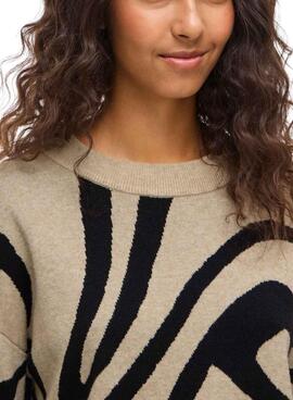 Vila Vitif beige Pullover für Damen