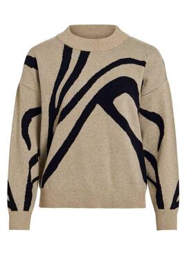 Vila Vitif beige Pullover für Damen